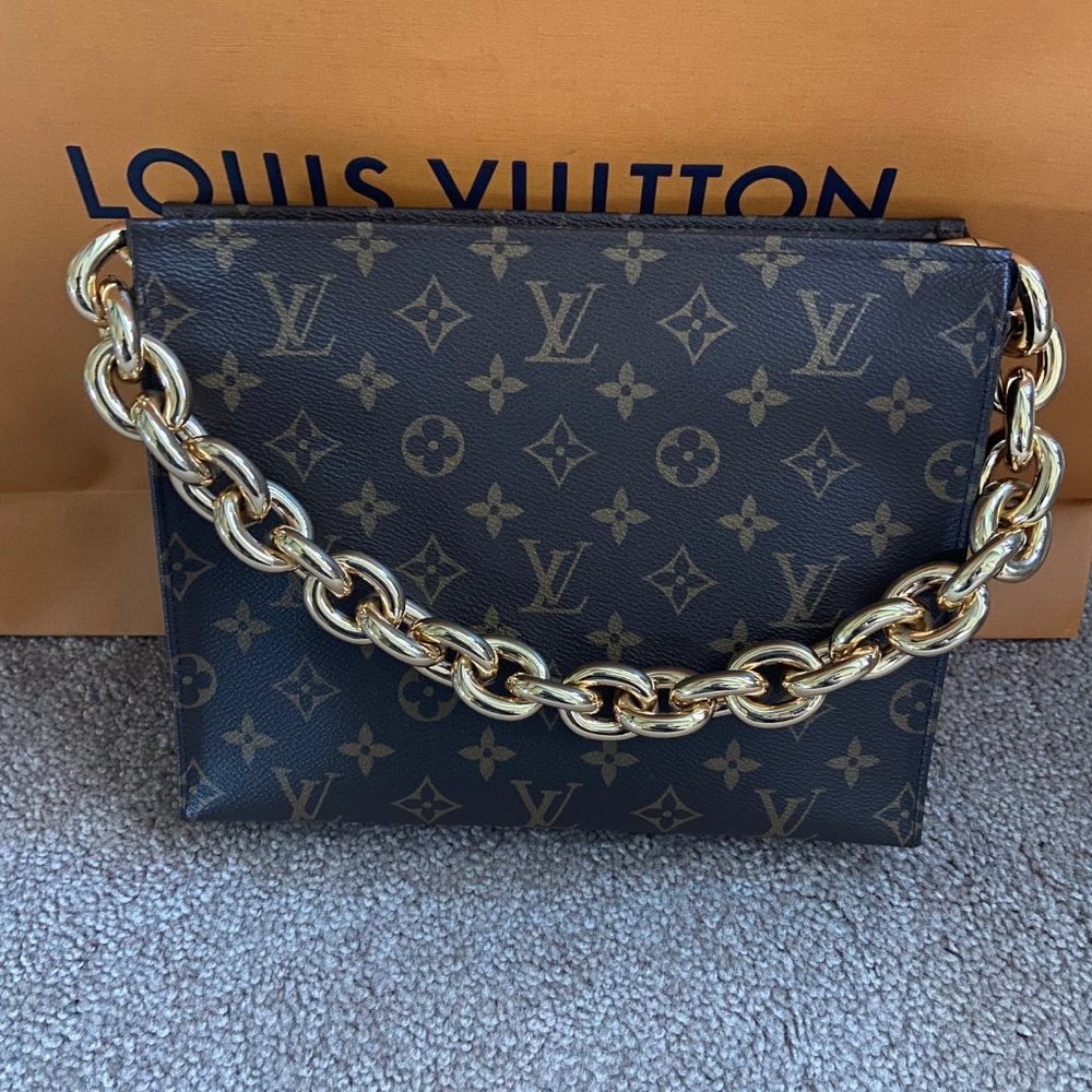 LV Toiletry Pouch 26 + Gold Chain & Leather Strap